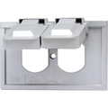 Leviton Electrical Box Cover, 1 Gang, Duplex Receptacle 04976-0GY